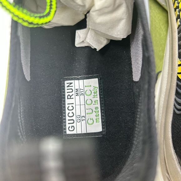 Men’s Gucci interlocking G run low top sneakers size 13 made in Italy - Picture 5 of 7